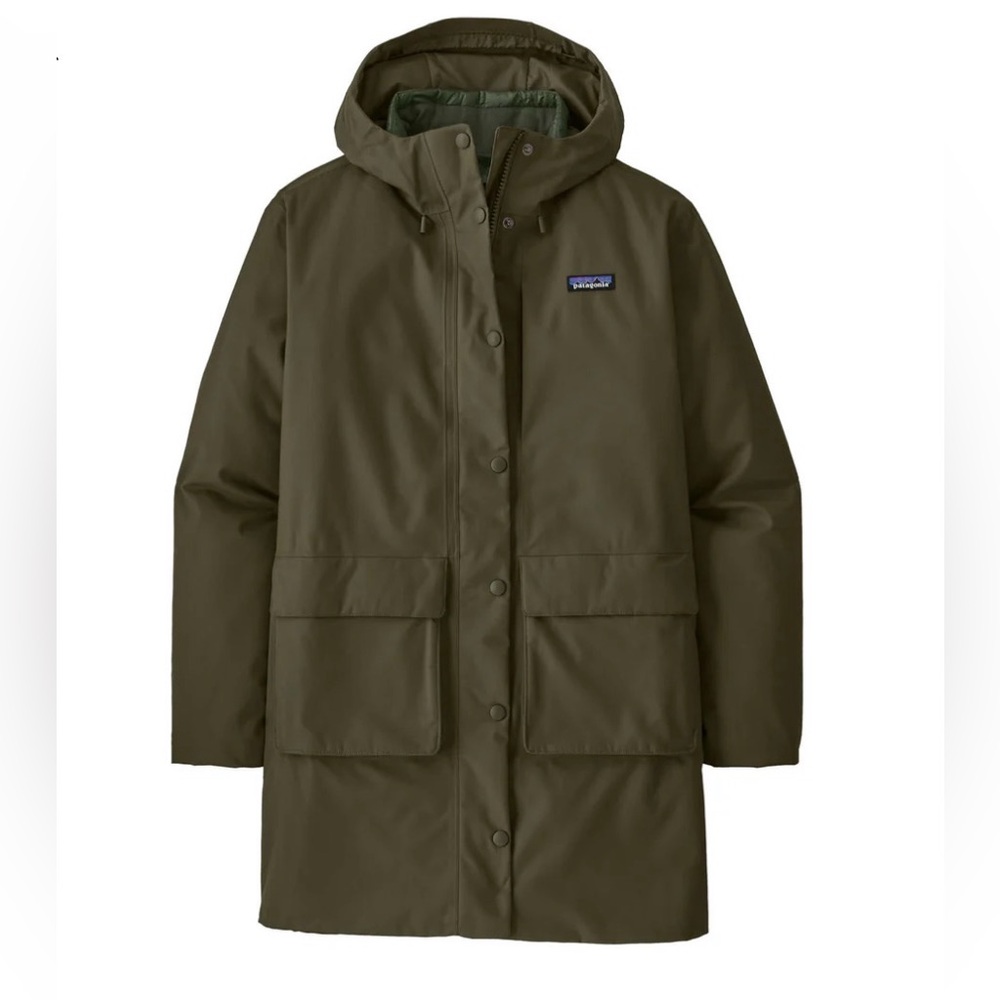 Patagonia Women's Olive Pine Bank Parka